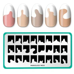 Abstract French (M533) - Nail Stamping Plate