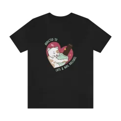 Addicted to Cats and Nail Polishes - Short Sleeve T-shirt