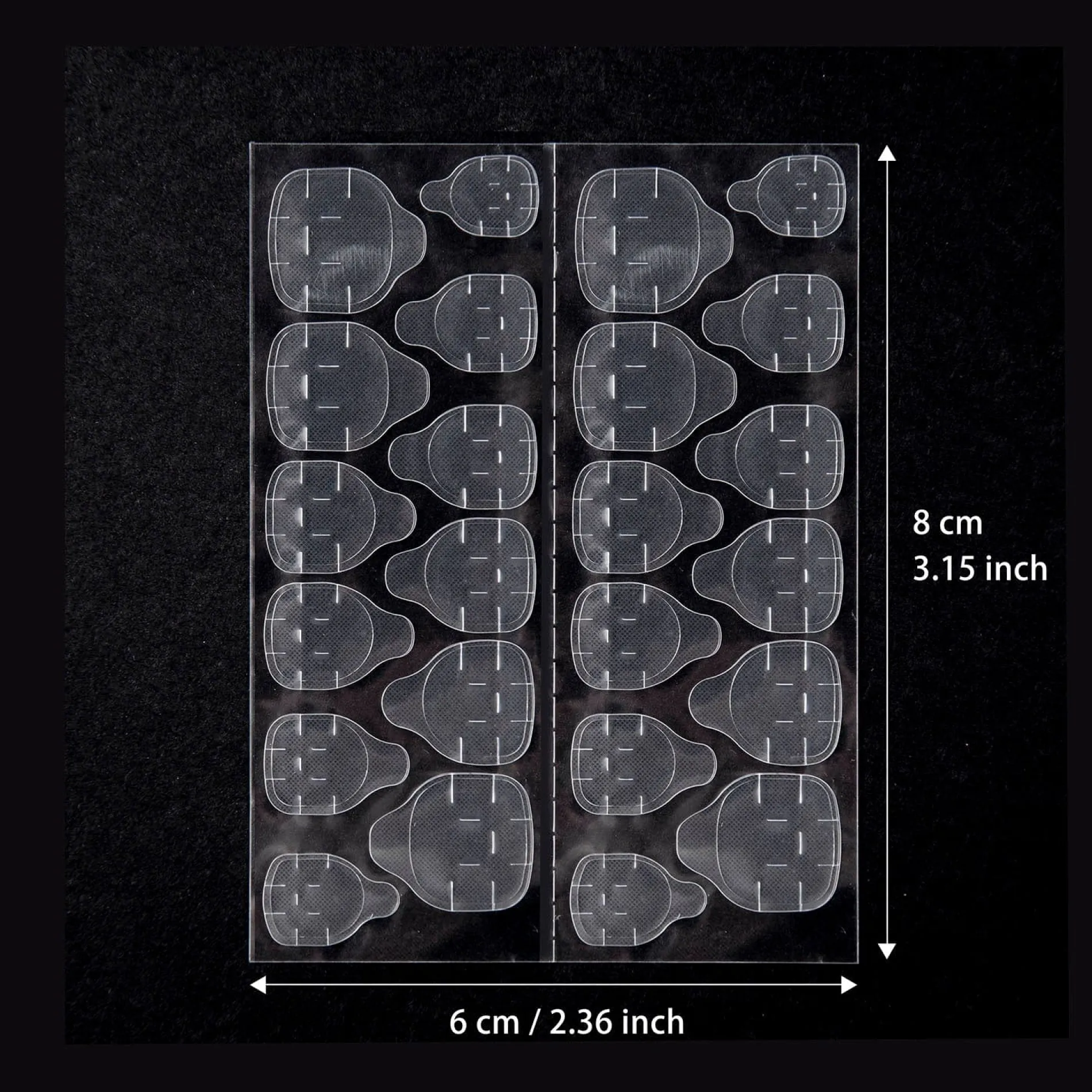 Adhesive Tabs For Press On Nails - 10 Sheets