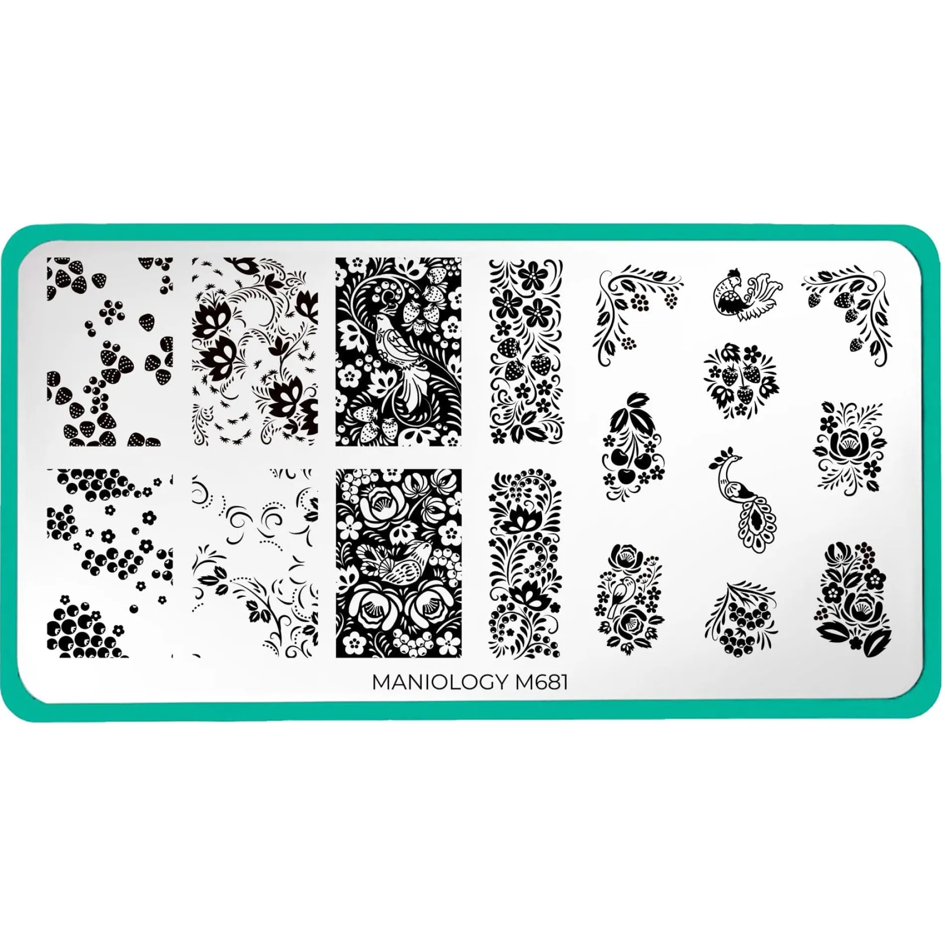 Afternoon Tea (M681) - Nail Stamping Plate