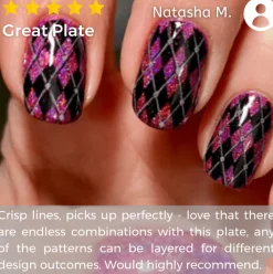 All About Argyle (m268) - Nail Stamping Plate