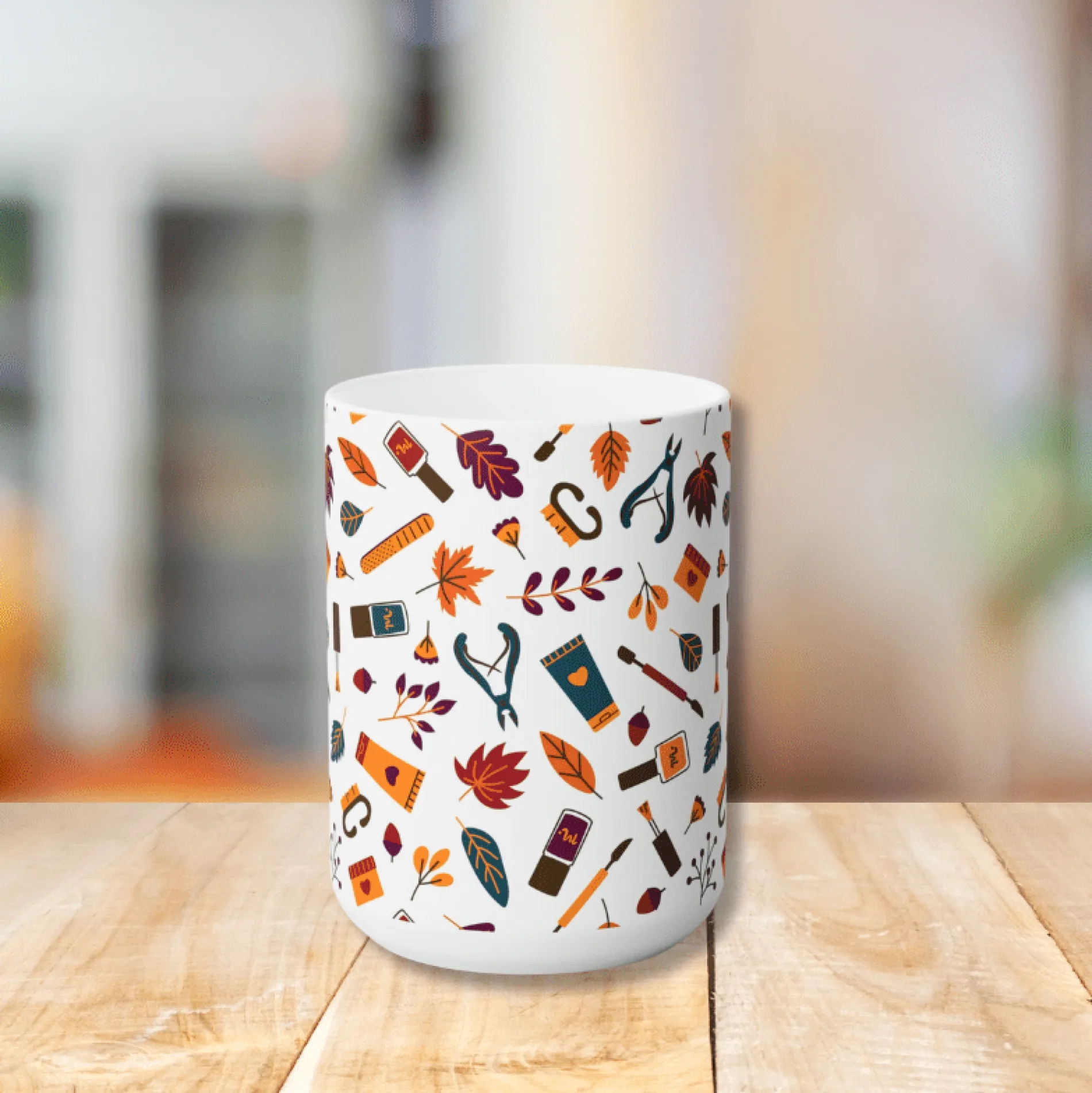A Manicured Fall Ceramic Coffee Mug 15oz