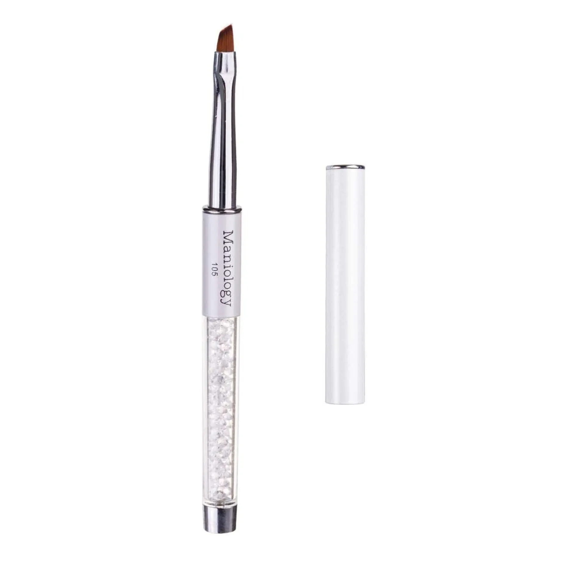 Angled Precision Brush #105- Premium Nail Art Manicure Clean Up Brush Line