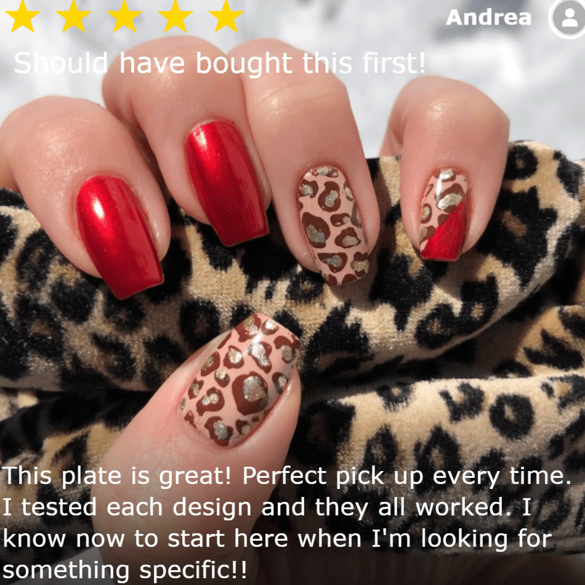 Animal Instinct (m089) - Nail Stamping Plate