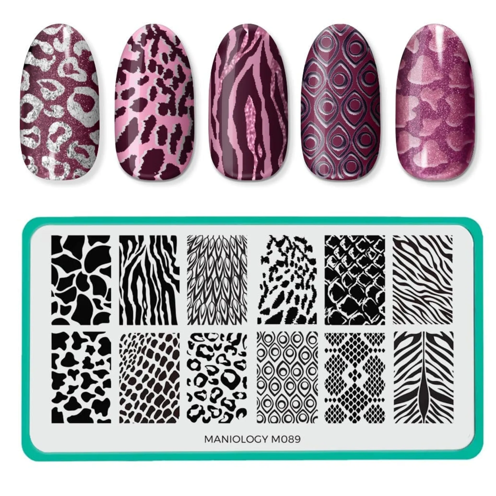 Animal Instinct (m089) - Nail Stamping Plate