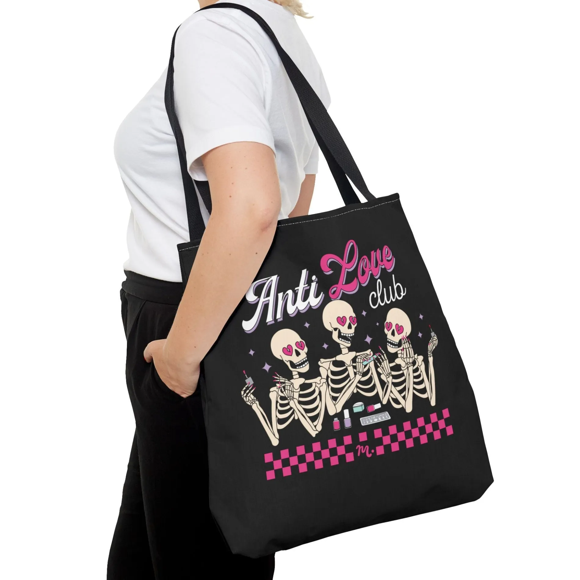 Anti Love Club Black Tote Bag