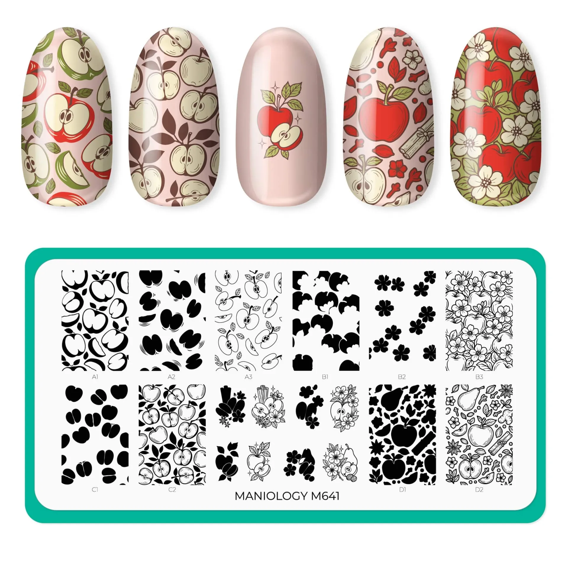 Apple Orchard (M641) - Nail Stamping Plate