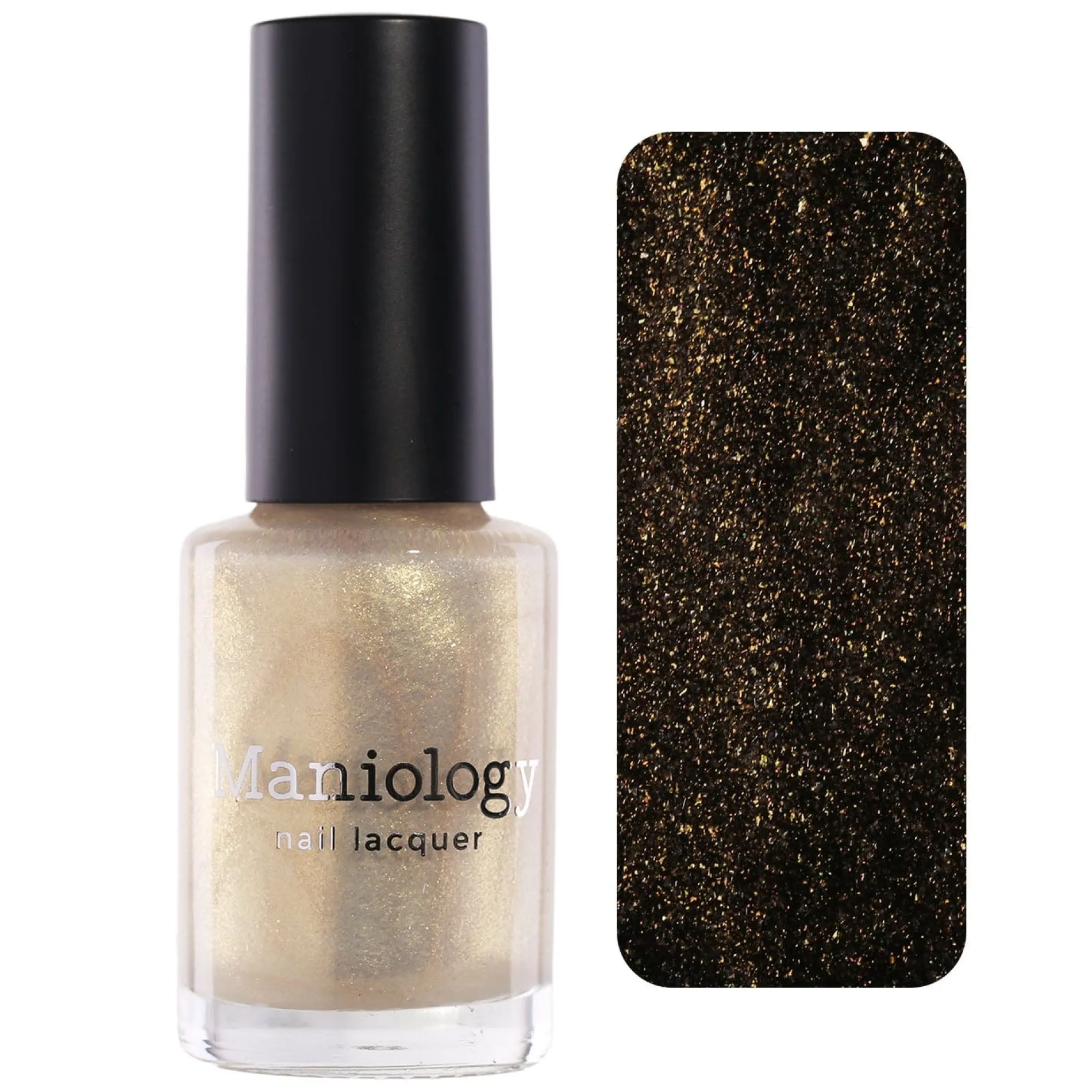 Arctic Dreams: Winter's Light (P171) - Gold Clear Iridescent Glitter Topper Nail Polish