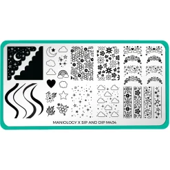 Artist Collaboration: sip_and_dip (M434) - Nail Stamping Plate