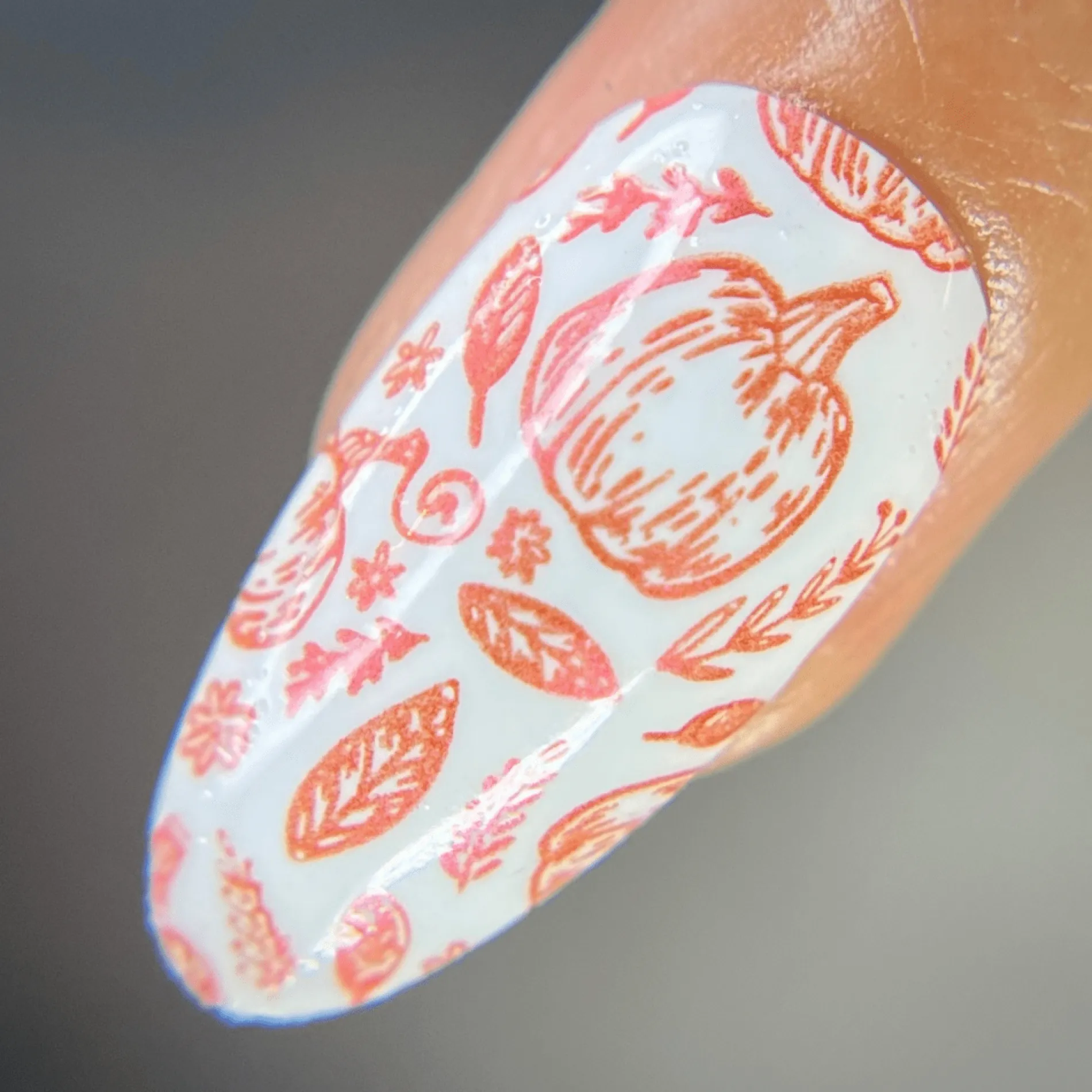 Autumn Bounty: Cranberry (B491) - Red Metallic Stamping Polish