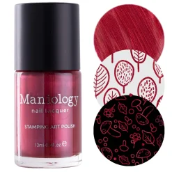 Autumn Bounty: Cranberry (B491) - Red Metallic Stamping Polish