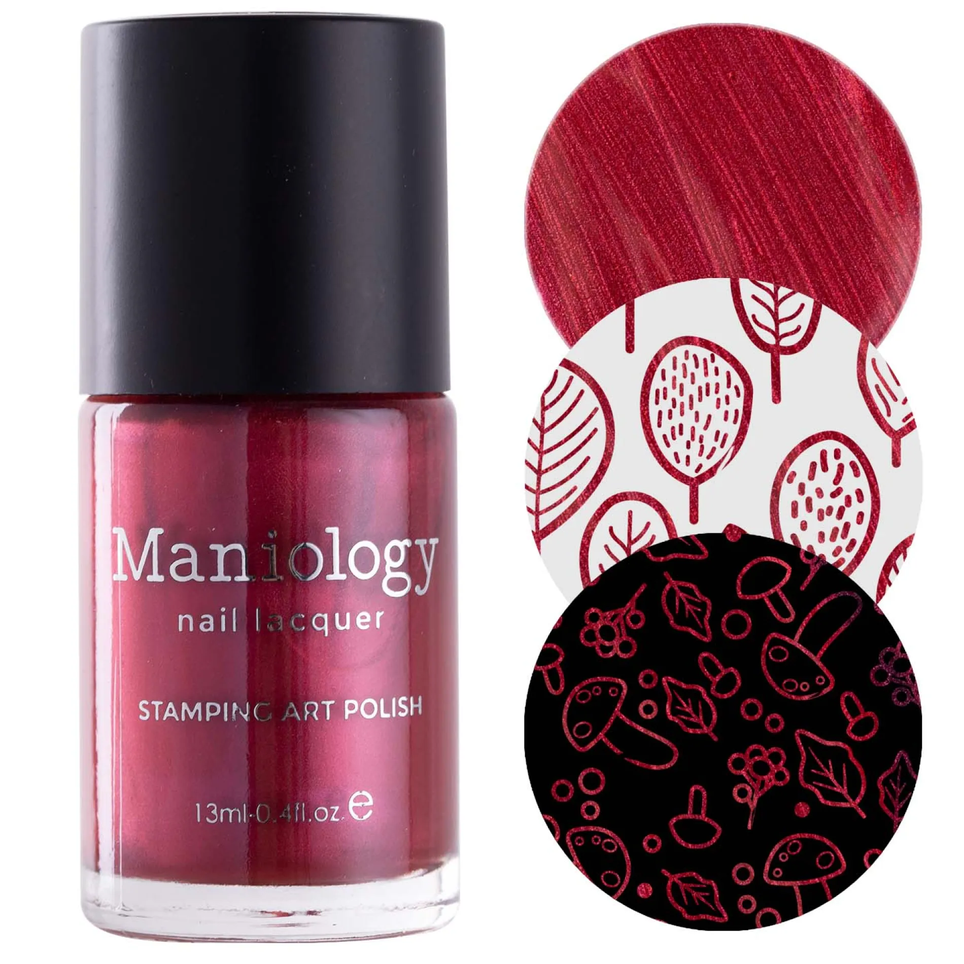 Autumn Bounty: Cranberry (B491) - Red Metallic Stamping Polish