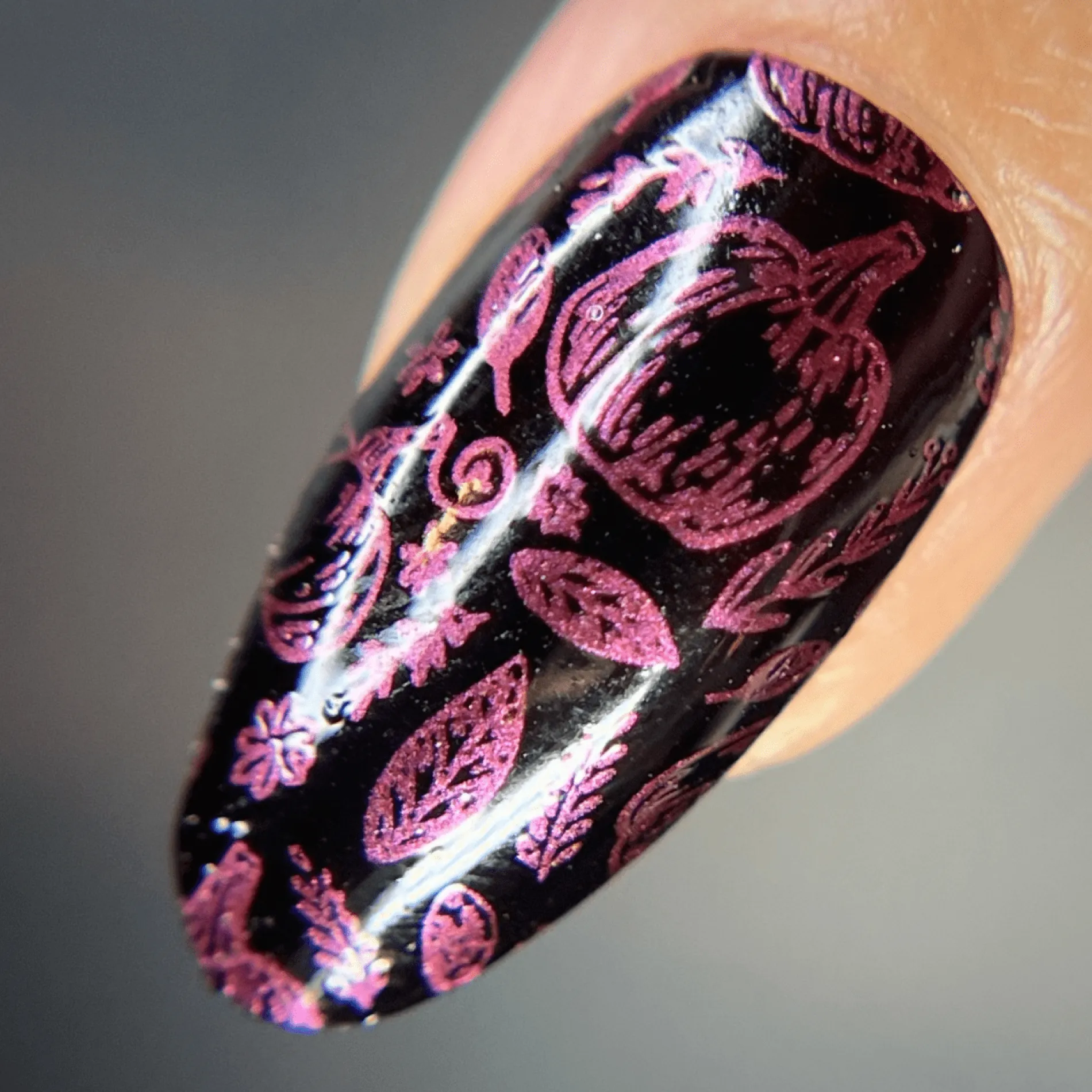 Autumn Bounty: Cranberry (B491) - Red Metallic Stamping Polish