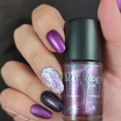 Autumn Bounty: Eggplant (B492) - Purple Metallic Stamping Polish