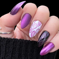 Autumn Bounty: Eggplant (B492) - Purple Metallic Stamping Polish