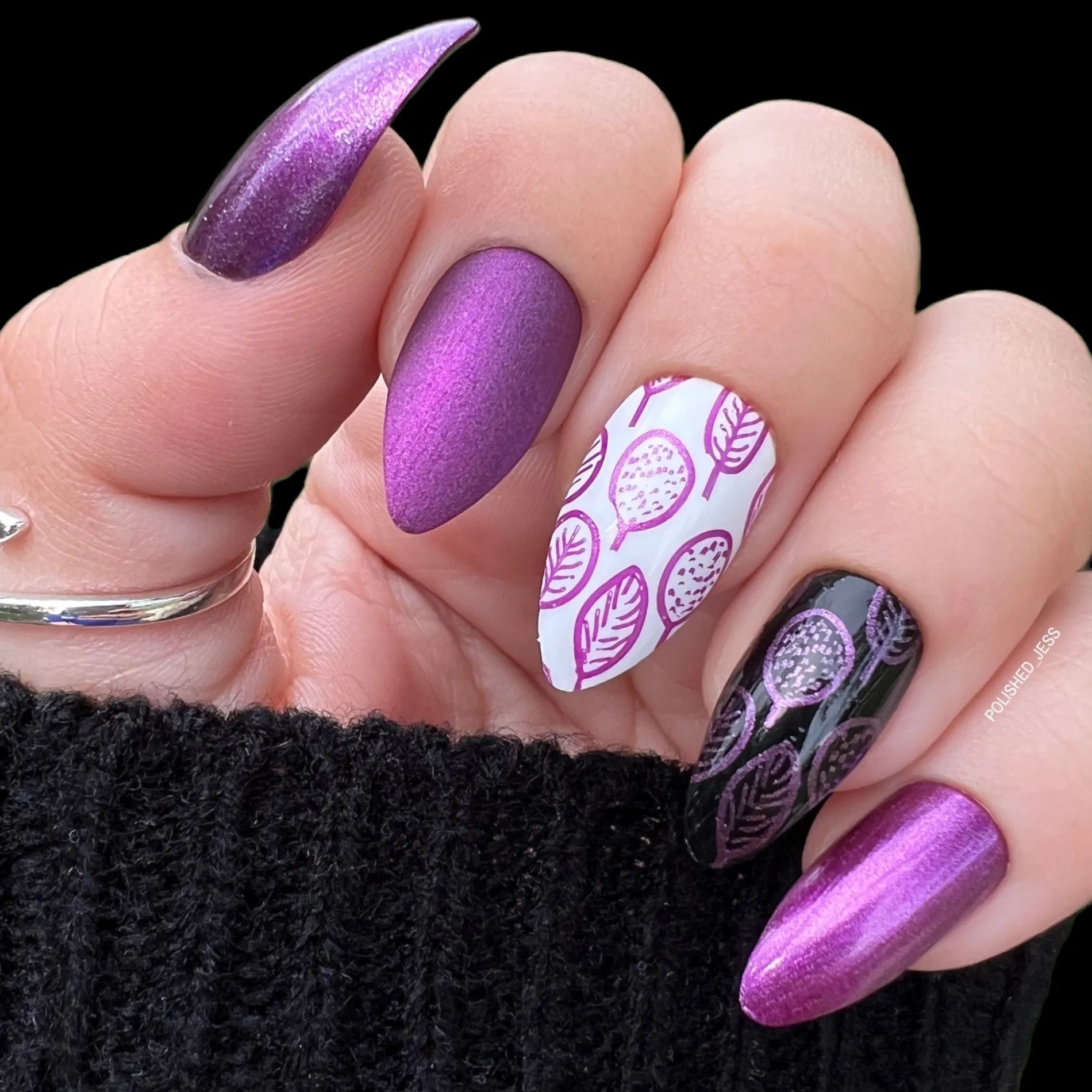 Autumn Bounty: Eggplant (B492) - Purple Metallic Stamping Polish