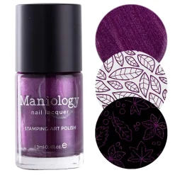 Autumn Bounty: Eggplant (B492) - Purple Metallic Stamping Polish