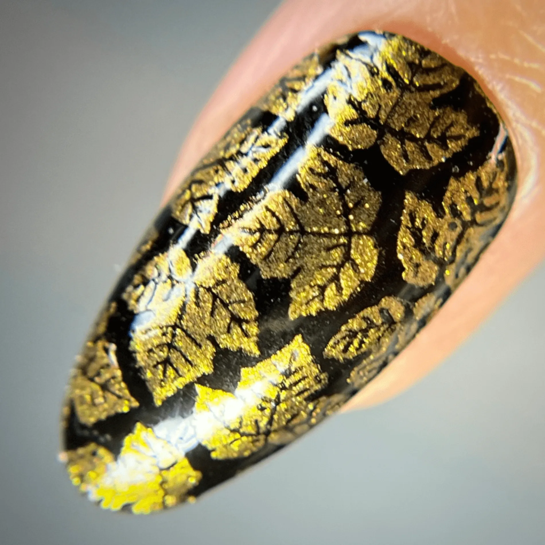 Autumn Bounty: Persimmon (B490) - Orange Metallic Stamping Polish