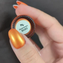 Autumn Bounty: Persimmon (B490) - Orange Metallic Stamping Polish