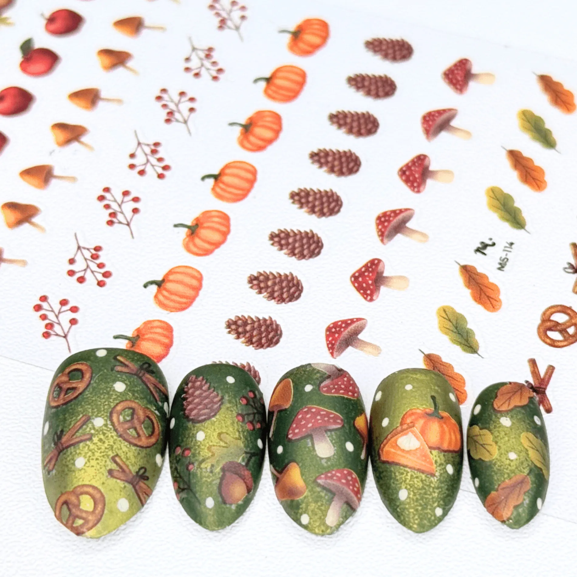 Autumn Cozy (MS-114) - Nail Art Sticker