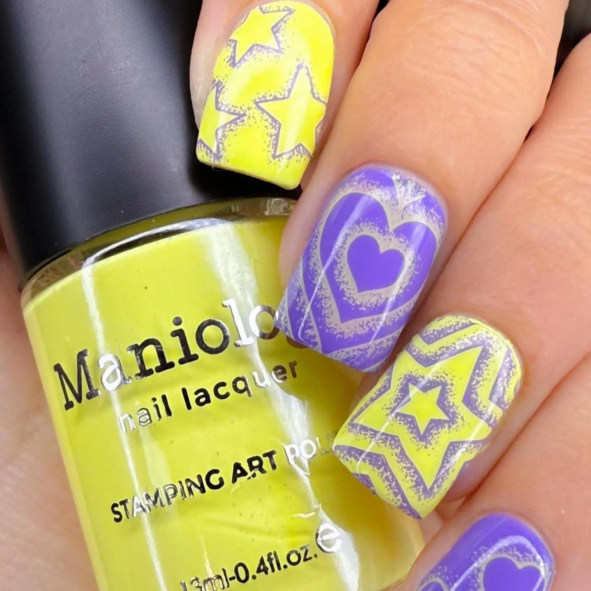 Beeper Buzz (B551) - Cream Neon Yellow Stamping Polish