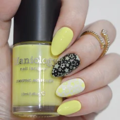 Beeper Buzz (B551) - Cream Neon Yellow Stamping Polish