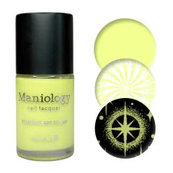 Beeper Buzz (B551) - Cream Neon Yellow Stamping Polish