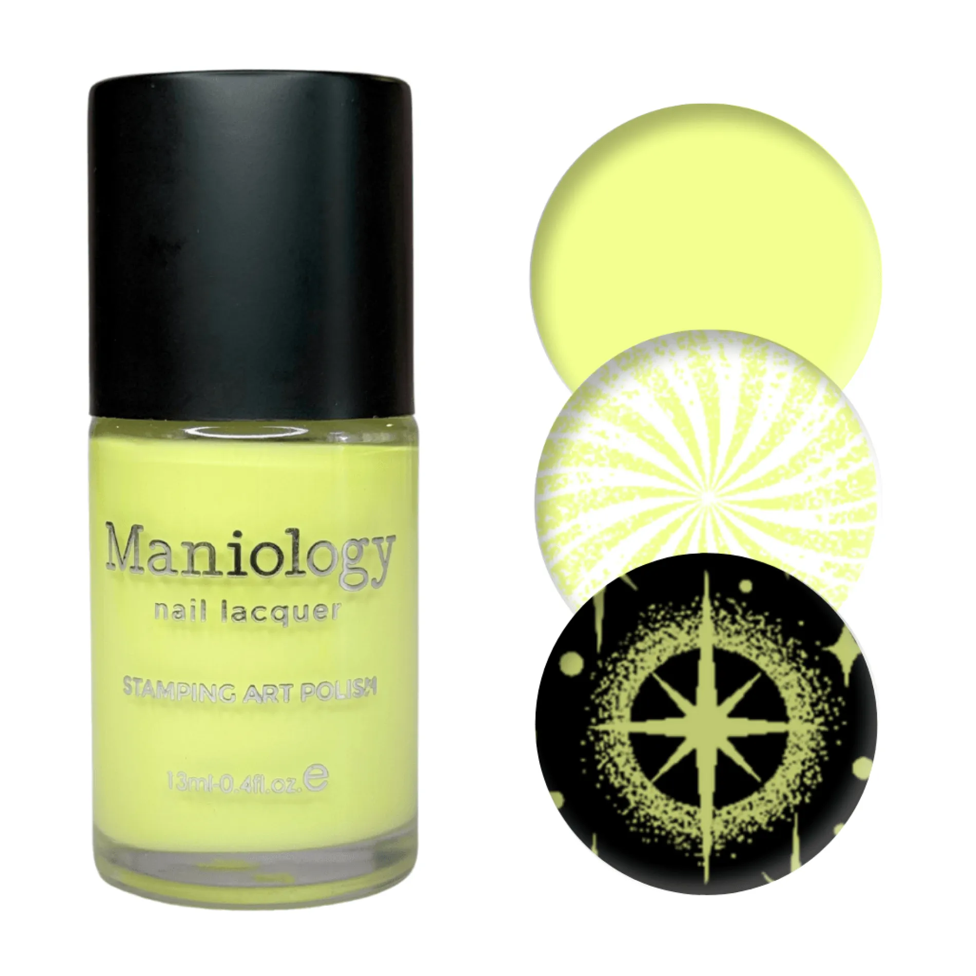 Beeper Buzz (B551) - Cream Neon Yellow Stamping Polish
