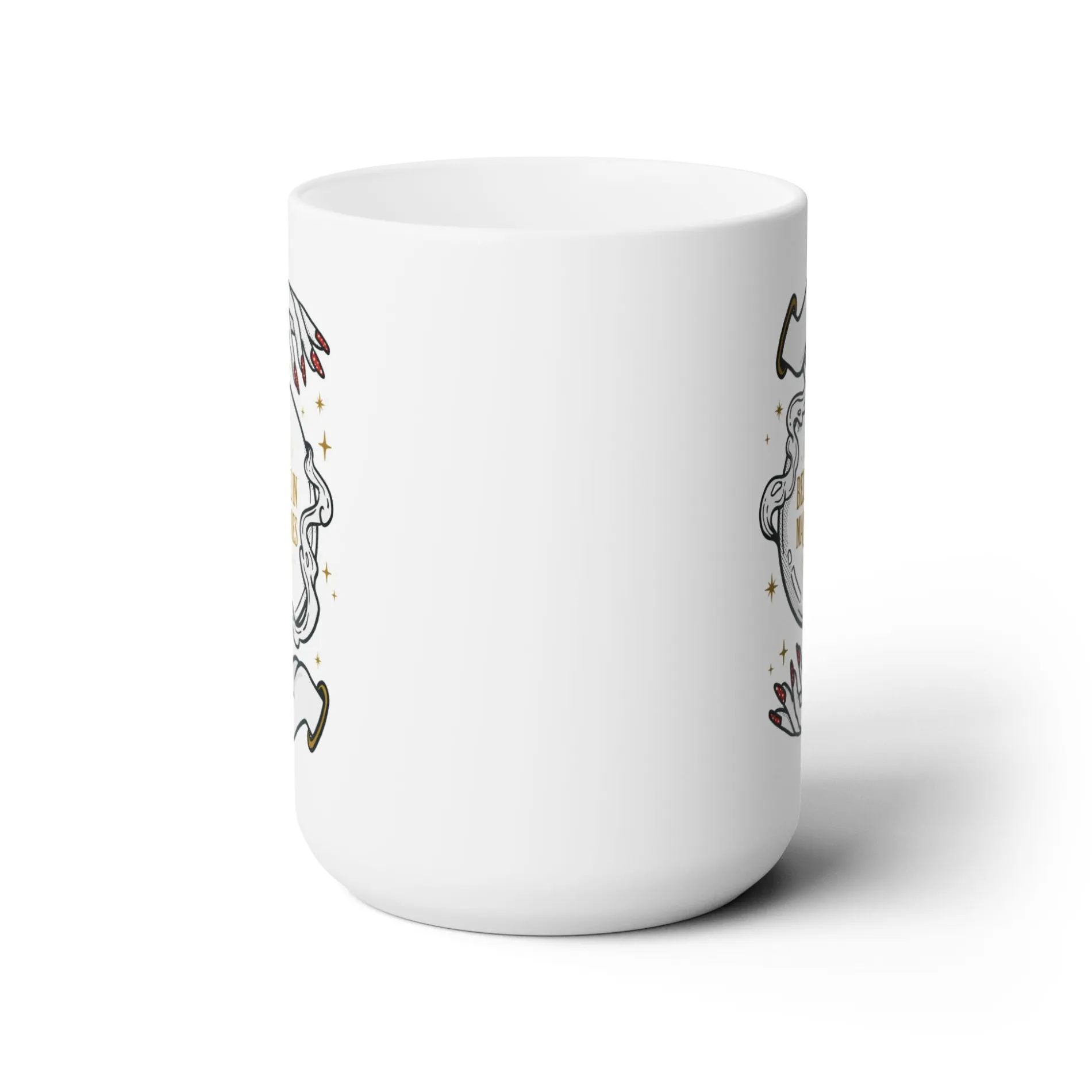 Believe in Manicures Ceramic Coffee Mug 15oz