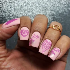 Bleeding Hearts (m272) - Nail Stamping Plate