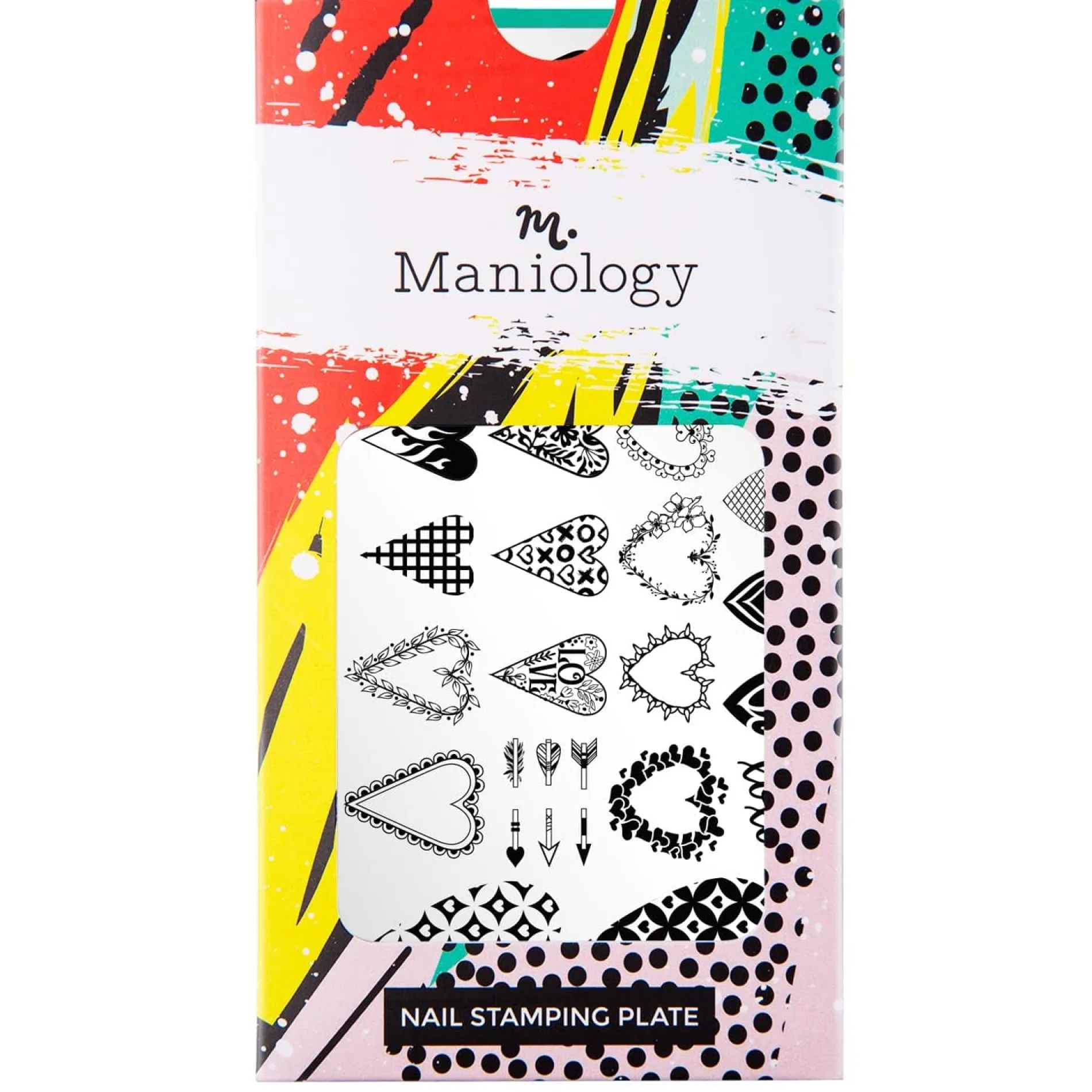 Bleeding Hearts (m272) - Nail Stamping Plate
