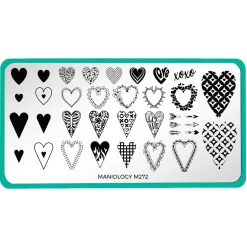 Bleeding Hearts (m272) - Nail Stamping Plate