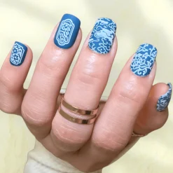 Blue Glaze (B578) - Blue Creme Stamping Polish
