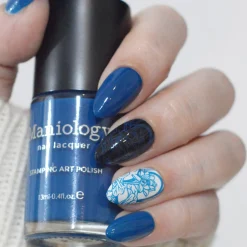 Blue Glaze (B578) - Blue Creme Stamping Polish