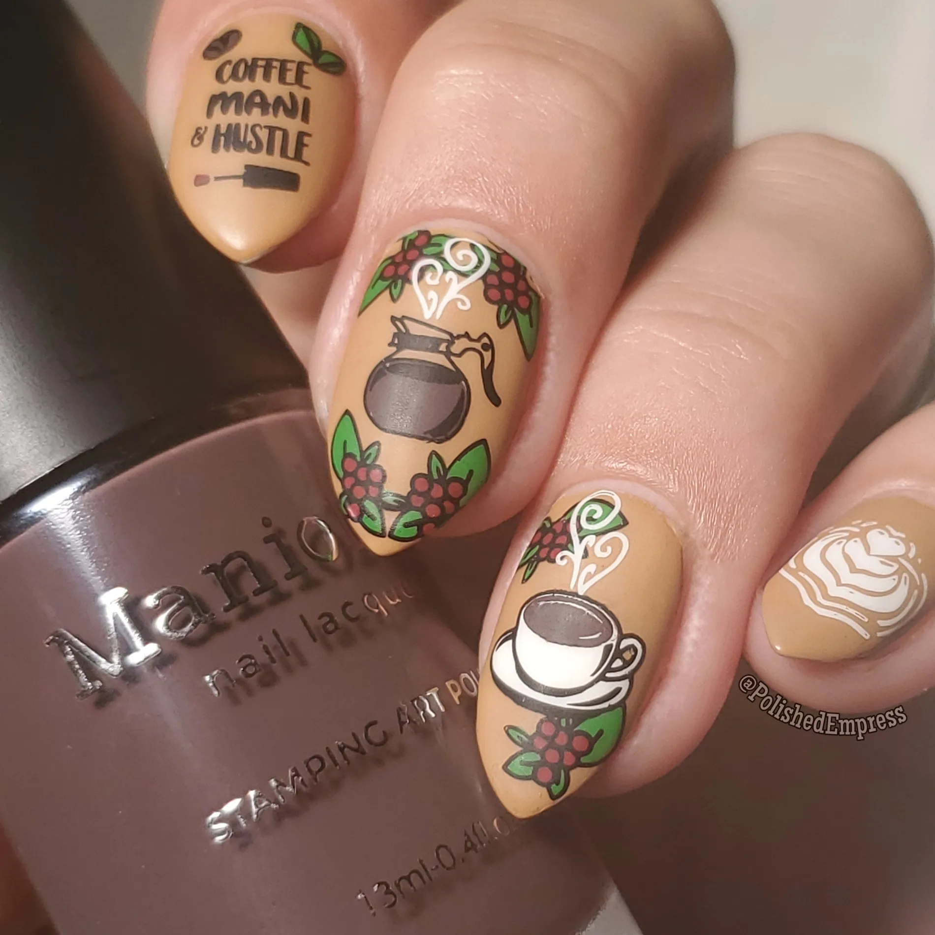 Boba (B330) - Deep Brown Stamping Polish