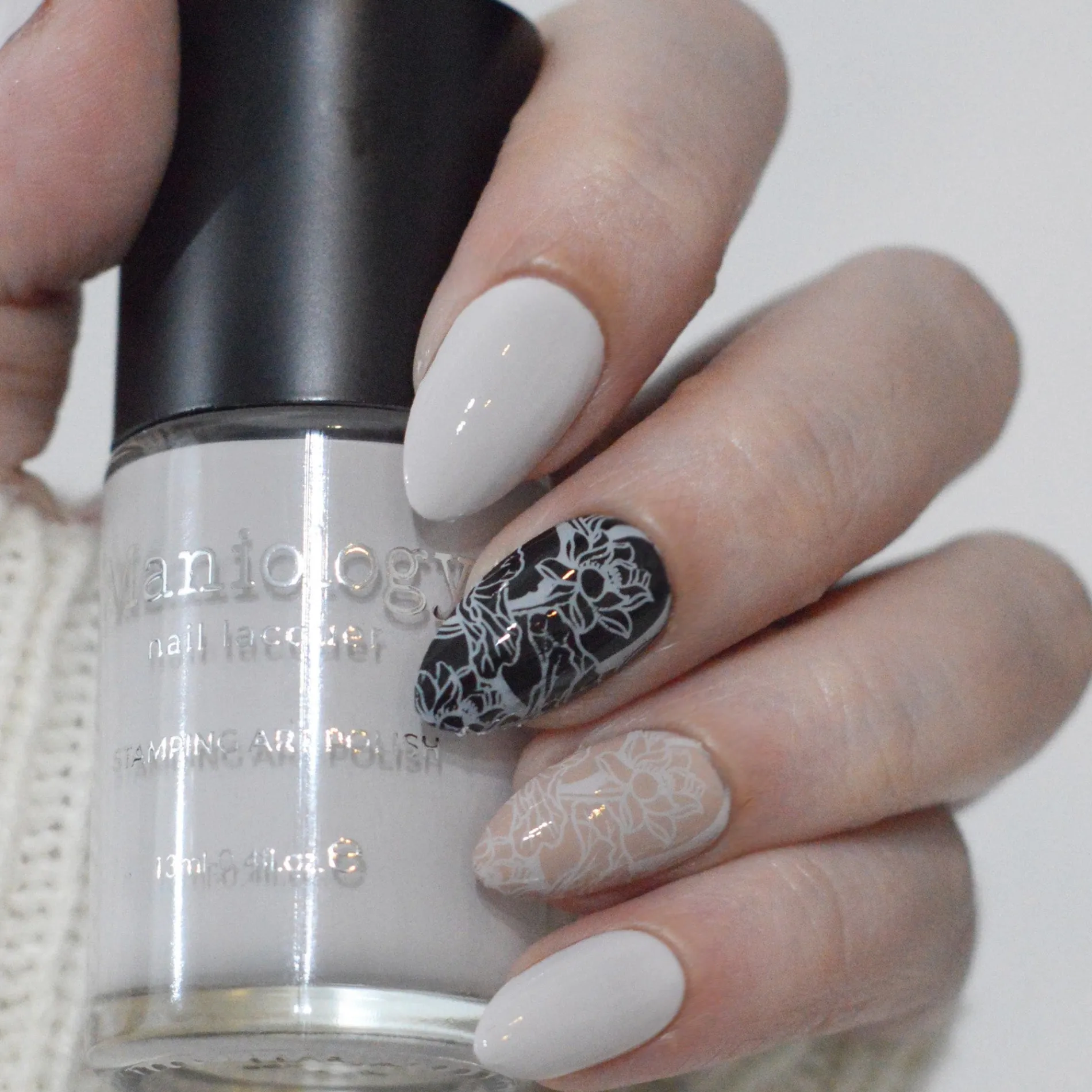 Bone White (B577) - White Creme Stamping Polish