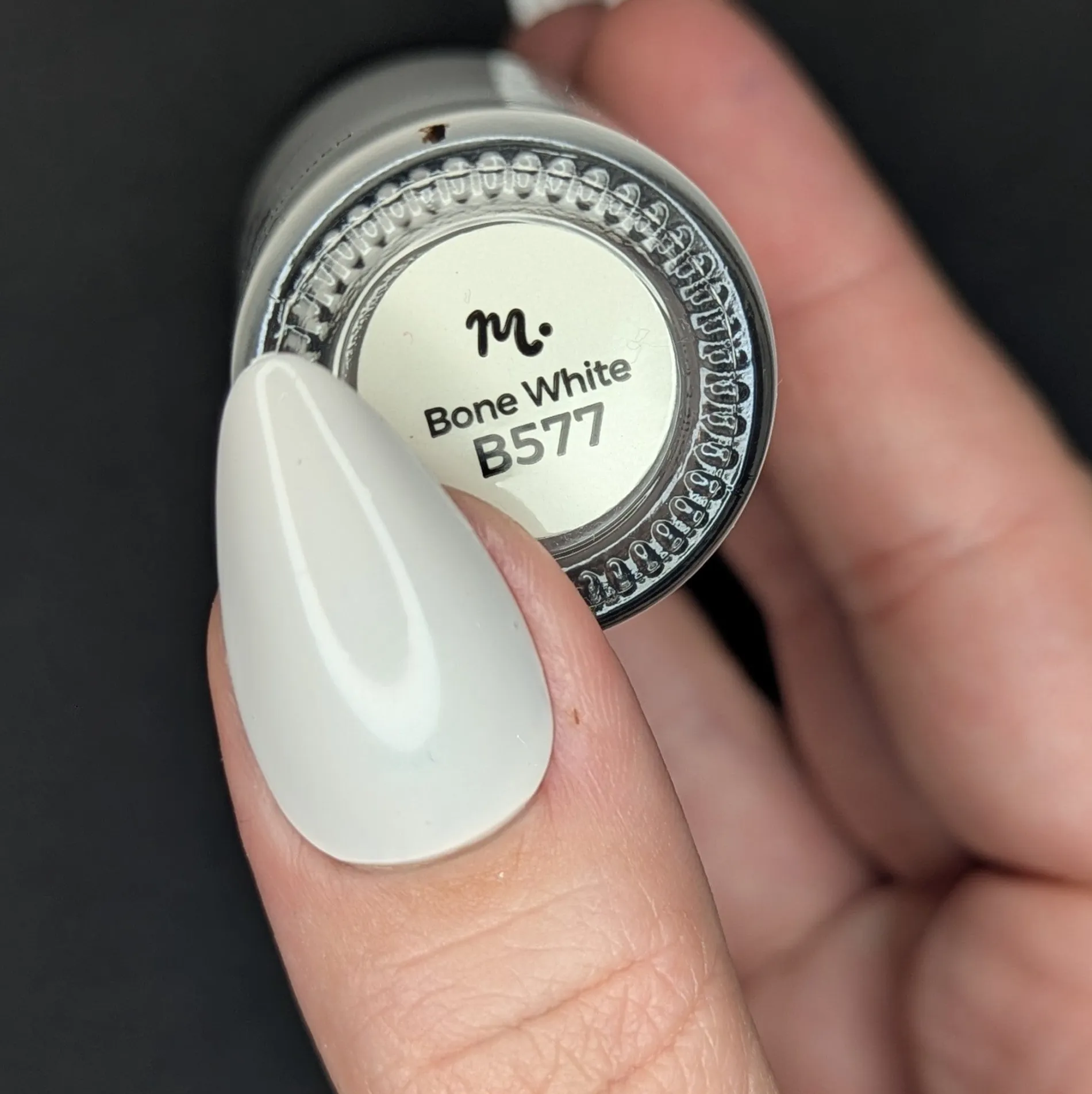 Bone White (B577) - White Creme Stamping Polish