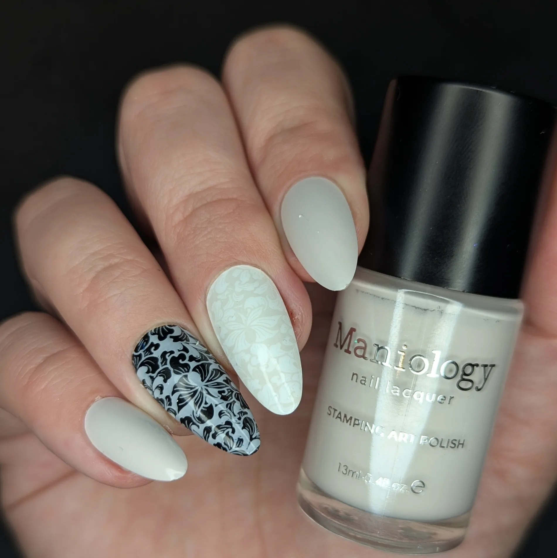 Bone White (B577) - White Creme Stamping Polish