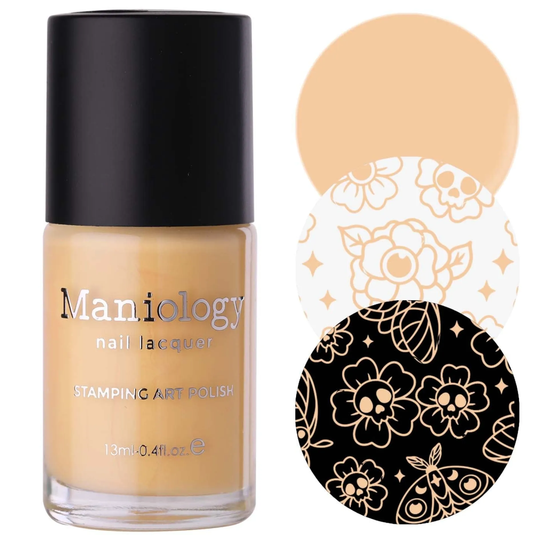 Boo-gie Nights (B522) - Cream Beige Stamping Polish