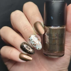 Bronze Tapestry (B564) - Brown Metallic Shimmer Stamping Polish