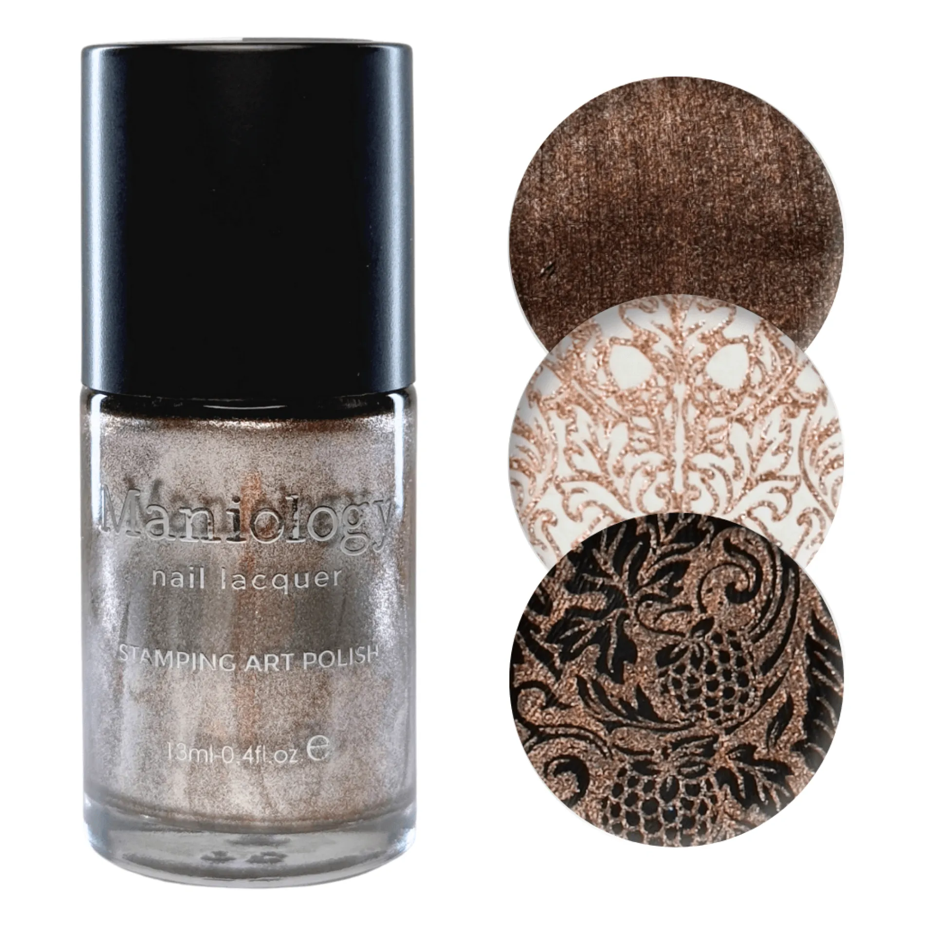 Bronze Tapestry (B564) - Brown Metallic Shimmer Stamping Polish