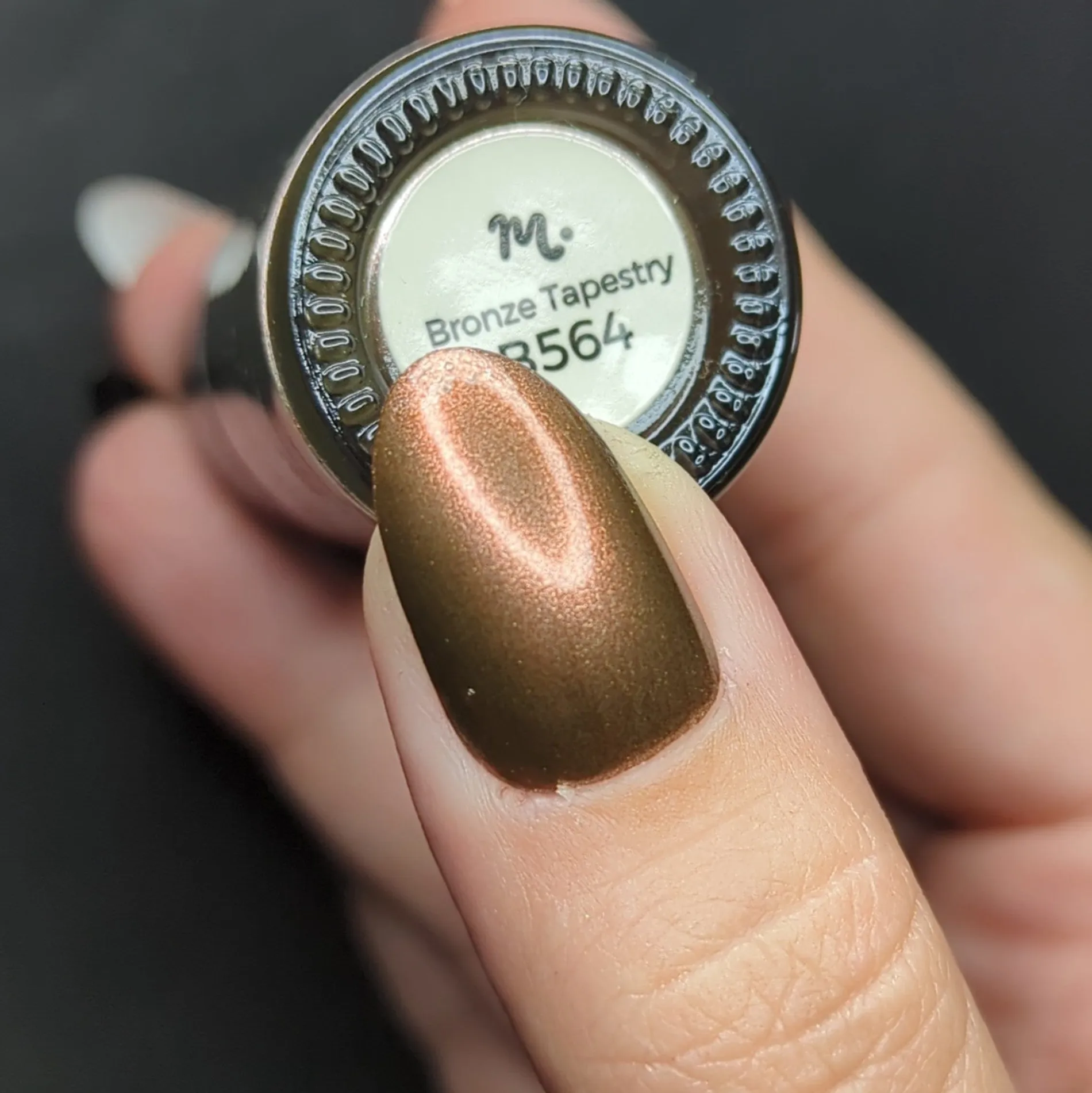 Bronze Tapestry (B564) - Brown Metallic Shimmer Stamping Polish