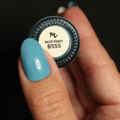 Bubblegum Pop: Acid Wash (B555) - Muted Sky Blue Cream Stamping Polish