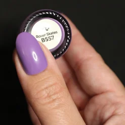Bubblegum Pop: Roller Skates (B557) - Muted Grape Soda Purple Cream Stamping Polish