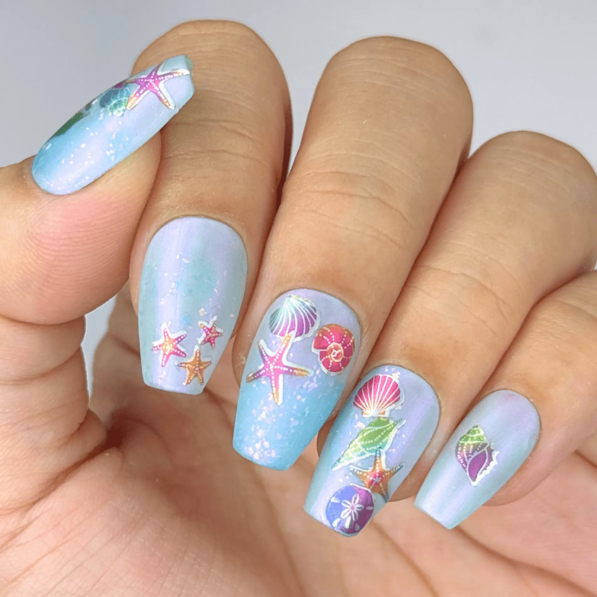 By the Seashore (MS-105) - Nail Art Sticker