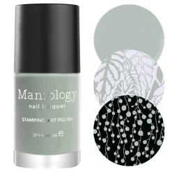 Caladium (B440) - Cream Sage Green Stamping Polish