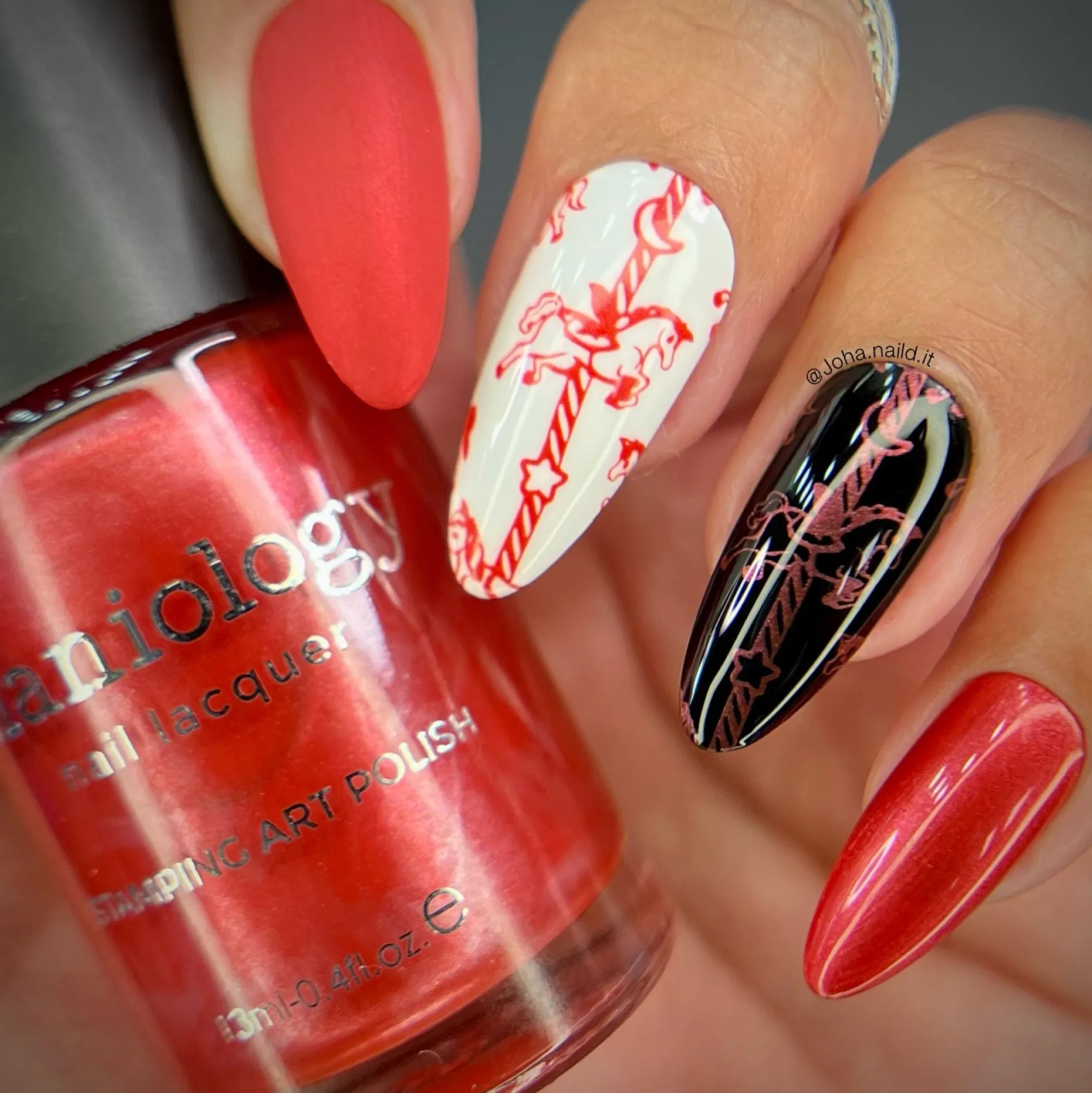 Candy Apple (B456) - Shimmer Red Stamping Polish