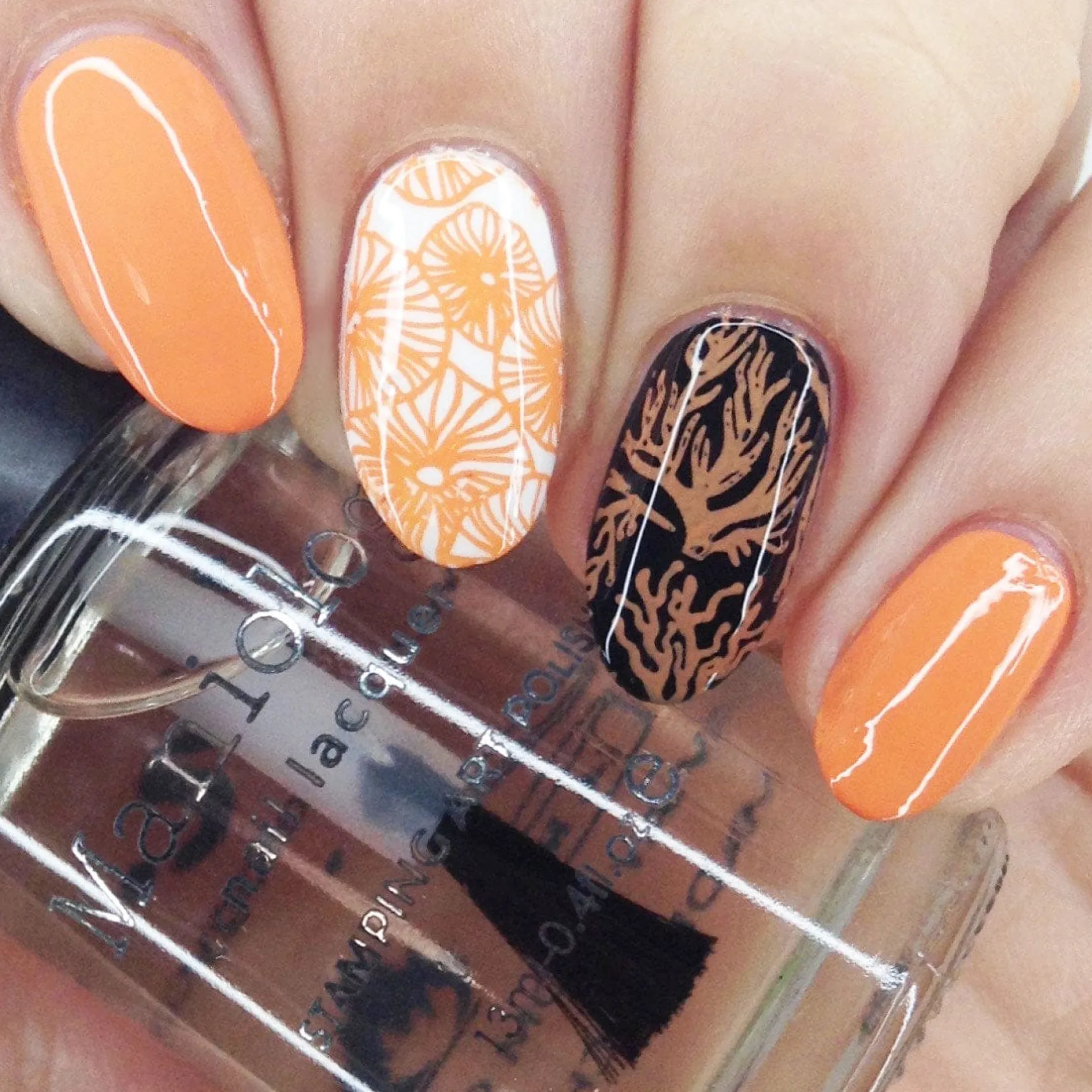 Carnation (B428) - Orange Cream Stamping Polish