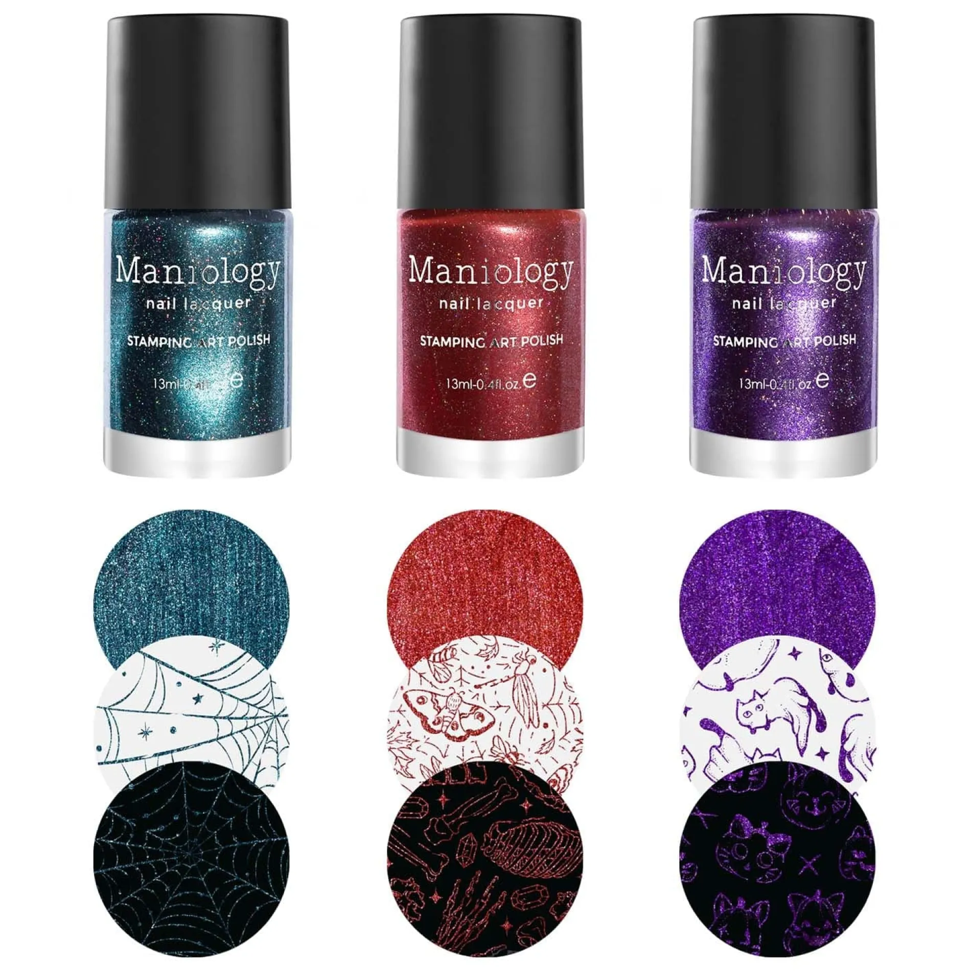 Casting Spells: 3-Piece Holo-Sanded Stamping Polish Set