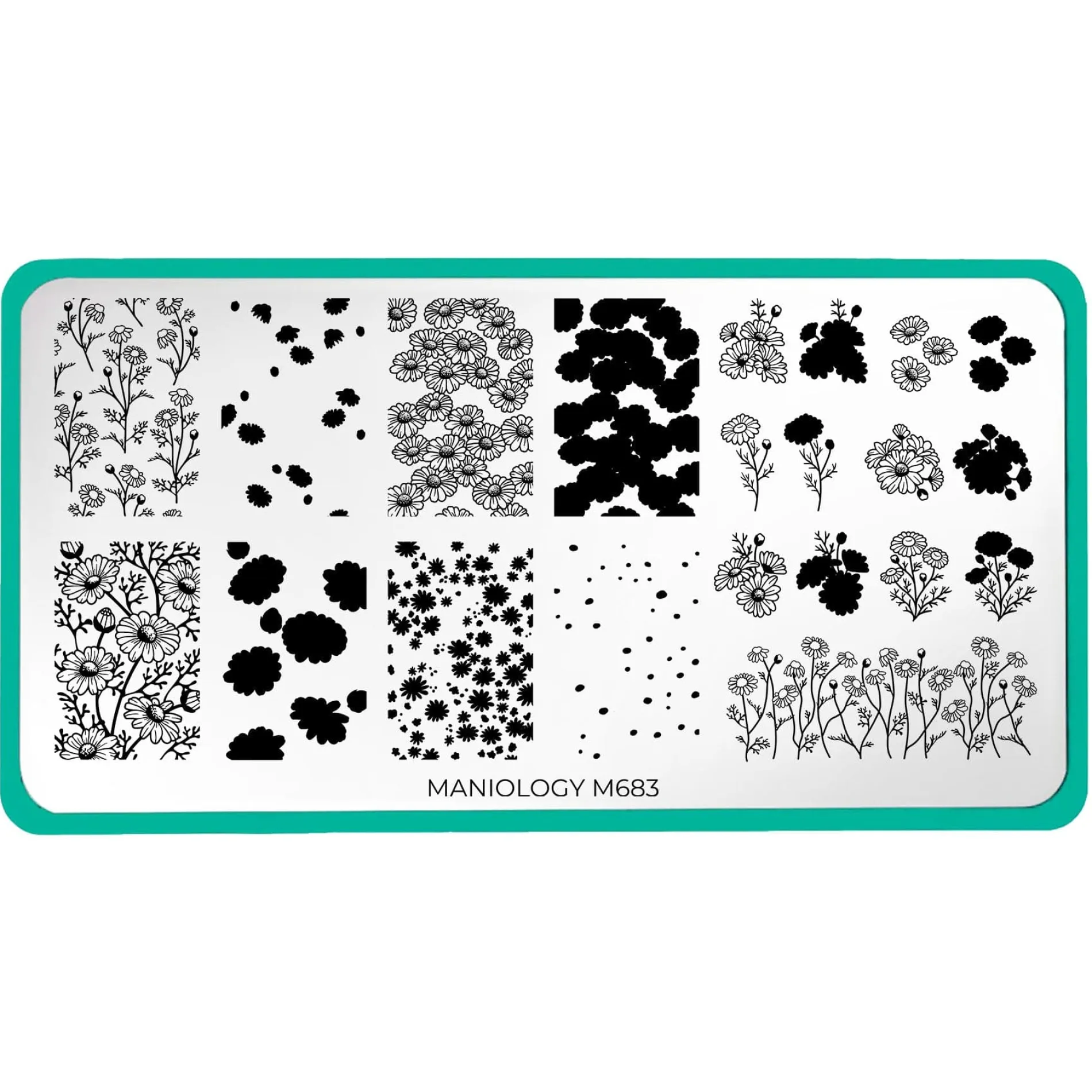 Chamomile Melody (M683) - Nail Stamping Plate